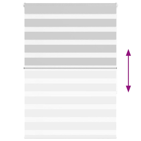 Estor cebra gris claro 110x150cm tejido ancho 105.9cm poliéster M 5