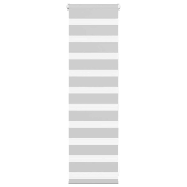 Estor cebra gris claro 50x100cm tejido ancho 45.9 cm poliéster D
