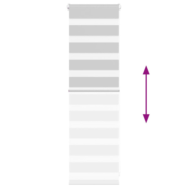 Estor cebra gris claro 50x100cm tejido ancho 45.9 cm poliéster M 5