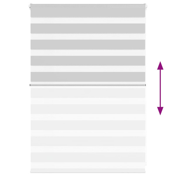 Estor cebra gris claro 105x100cm tejido ancho 100.9cm poliéster M 5