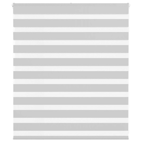 Estor cebra gris claro 135x100cm tejido ancho 130.9cm poliéster D