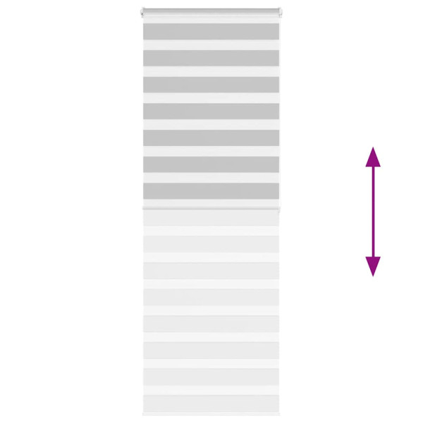 Estor cebra gris claro 85x200cm tejido ancho 80.9 cm poliéster M 5