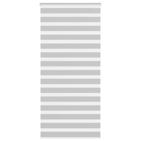 Estor cebra gris claro 115x230cm tejido ancho 110.9cm poliéster D