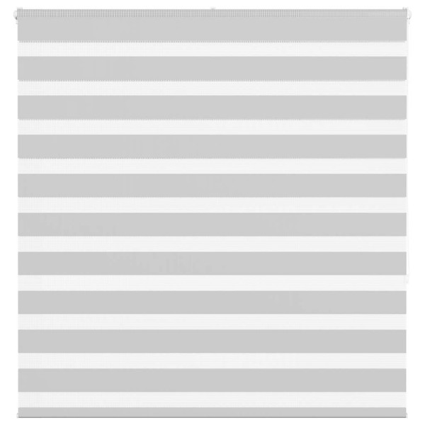 Estor cebra gris claro 140x150cm tejido ancho 135.9cm poliéster D