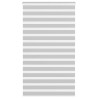 Estor cebra gris claro 135x230cm tejido ancho 130.9cm poliéster 1