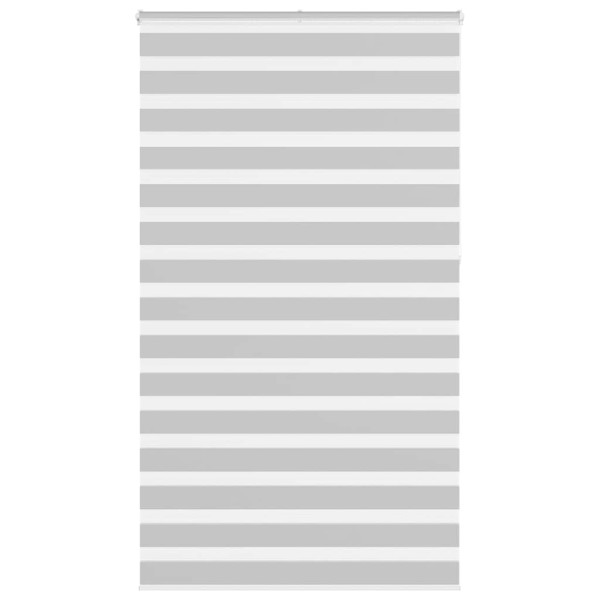 Estor cebra gris claro 125x230cm tejido ancho 120.9cm poliéster D
