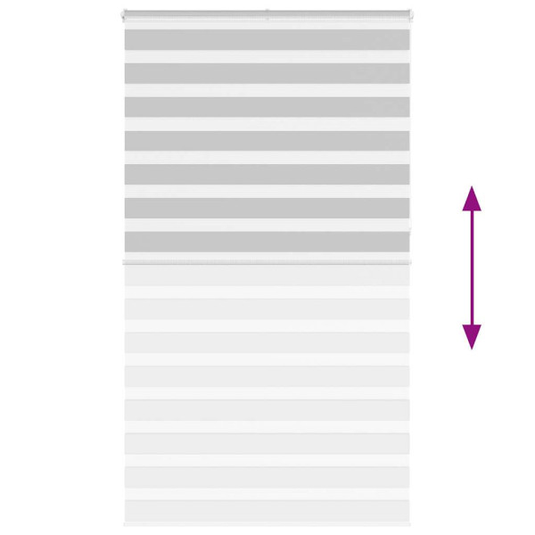 Estor cebra gris claro 125x230cm tejido ancho 120.9cm poliéster M 5