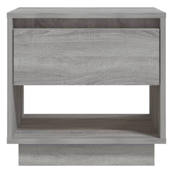 Mesita de noche madera de ingeniería gris Sonoma 45x34x44 cm M 5
