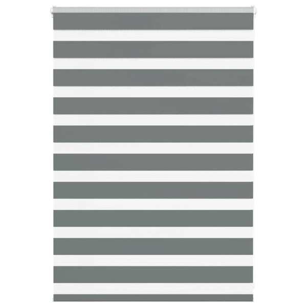 Estor cebra gris oscuro 100x100cm tejido ancho 95.9cm poliéster D