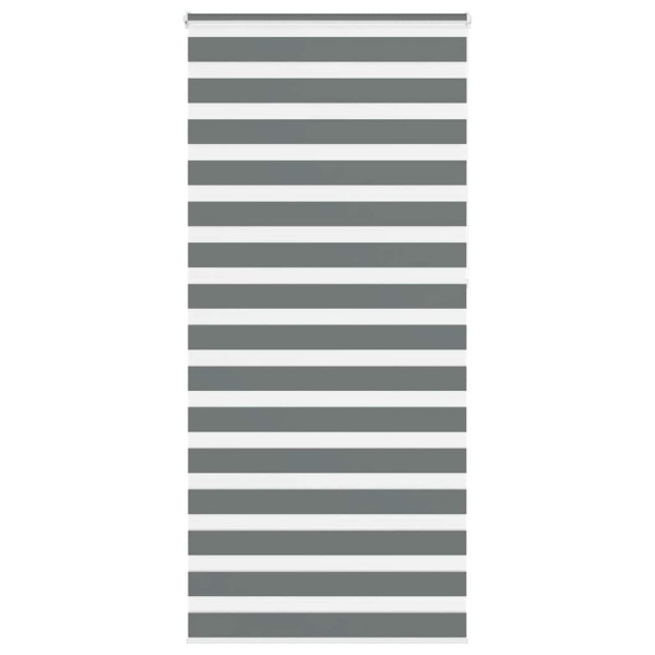 Estor cebra gris oscuro tejido ancho 105.9 cm poliéster D