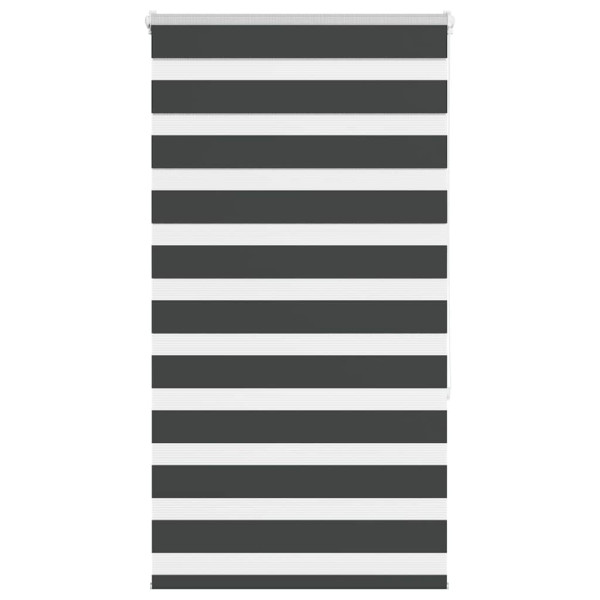 Estor cebra negro 70x150 cm tejido ancho 65.9 cm poliéster D