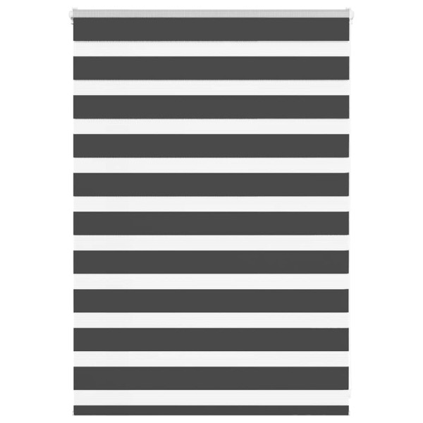 Estor cebra negro 95x100 cm tejido ancho 90.9 cm poliéster D