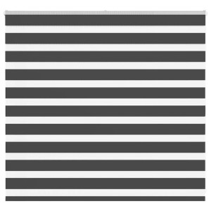 Estor cebra negro 155x100 cm tejido ancho 150.9 cm poliéster H