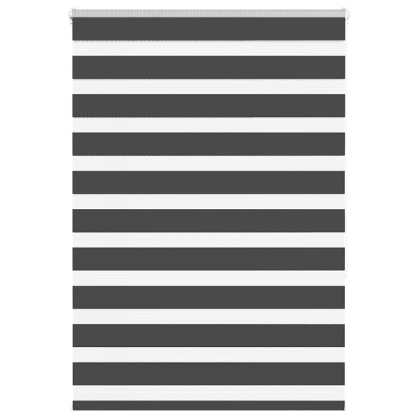 Estor cebra negro 105x150 cm tejido ancho 100.9 cm poliéster D