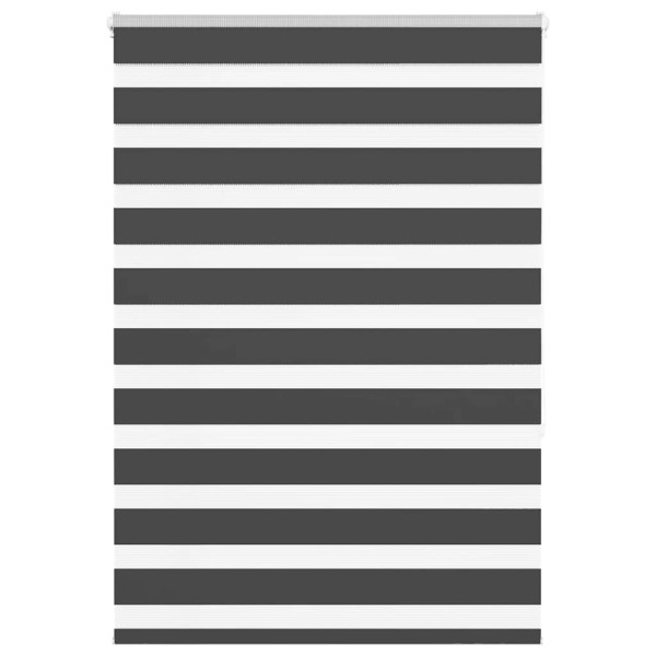 Estor cebra negro 95x150 cm tejido ancho 90.9 cm poliéster D