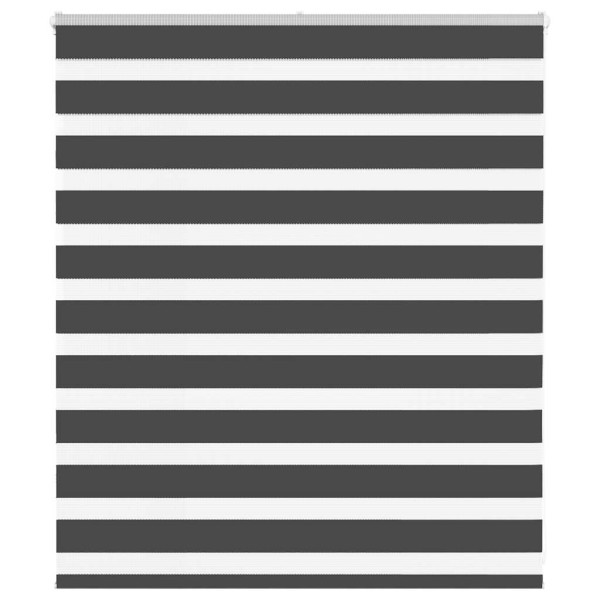 Estor cebra negro 130x100 cm tejido ancho 125.9 cm poliéster D