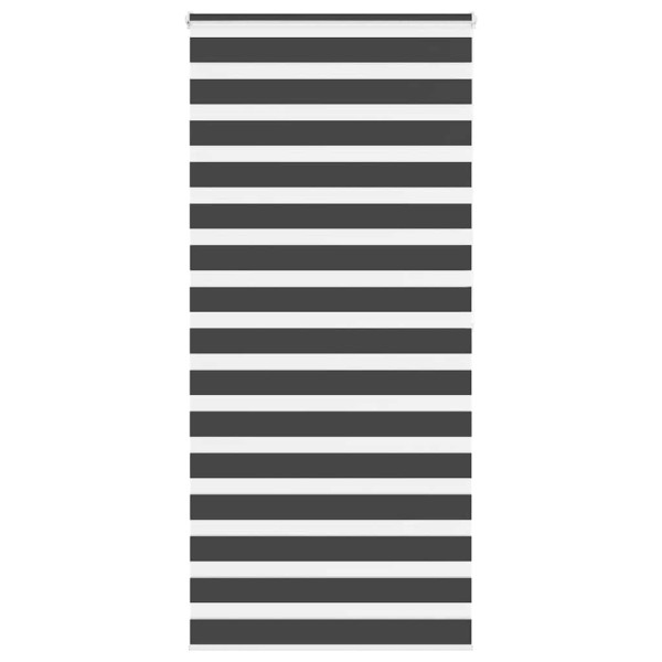 Estor cebra negro 105x200 cm tejido ancho 100.9 cm poliéster D