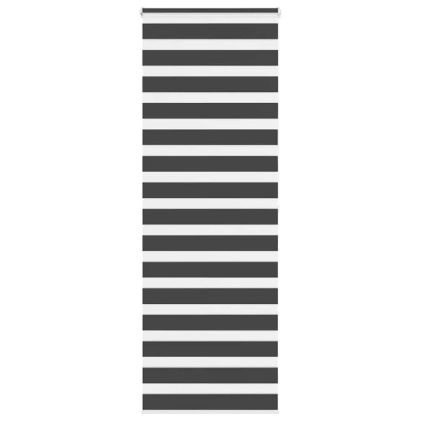 Estor cebra negro 70x200 cm tejido ancho 65.9 cm poliéster D