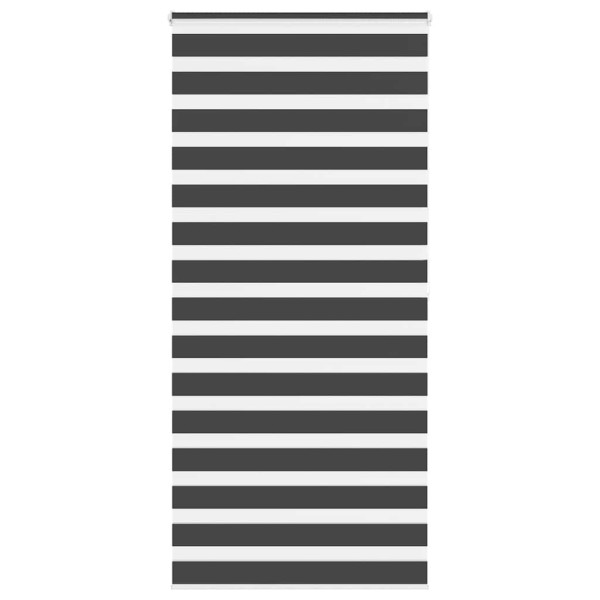Estor cebra negro 95x200 cm tejido ancho 90.9 cm poliéster D