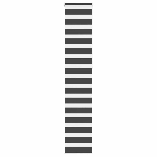 Estor cebra negro 45x230 cm tejido ancho 40.9 cm poliéster D