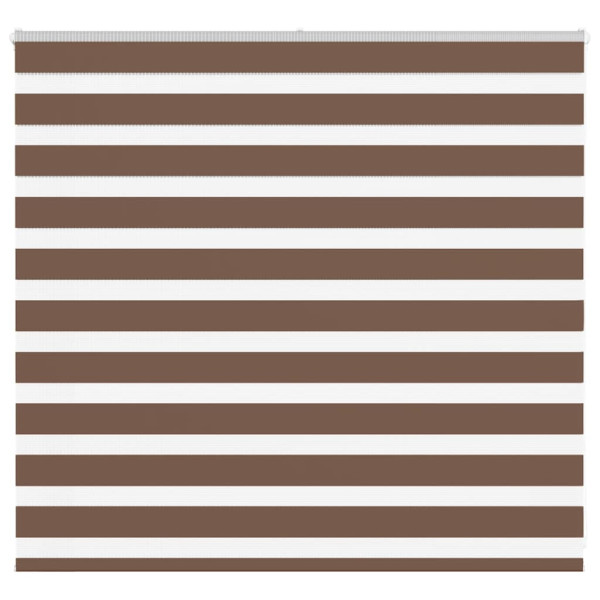 Estor cebra marrón 160x100 cm tejido ancho 155.9 cm poliéster D
