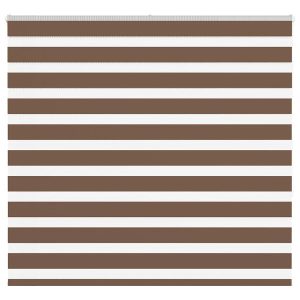 Estor cebra marrón 155x150 cm tejido ancho 150.9 cm poliéster D
