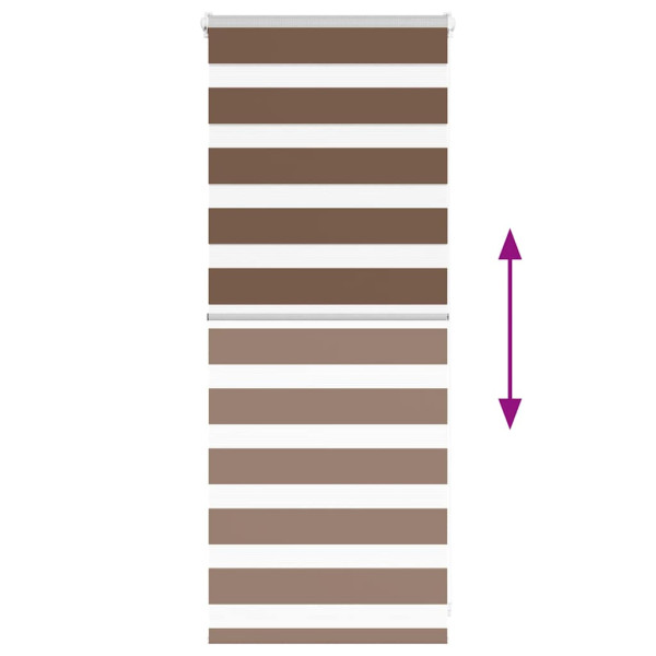Tapete de zebra marrom 65x100 cm de largura tecido 60,9 cm de poliéster M 5
