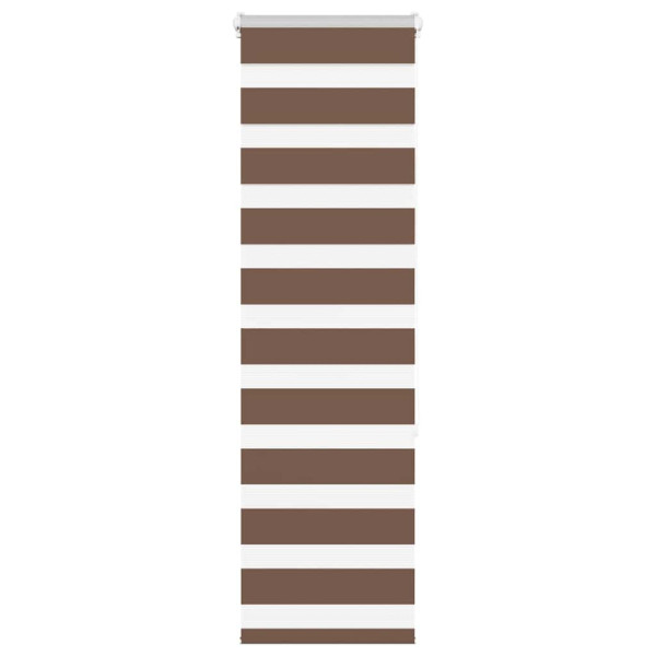 Estor cebra marrón 40x150 cm tejido ancho 35.9 cm poliéster D