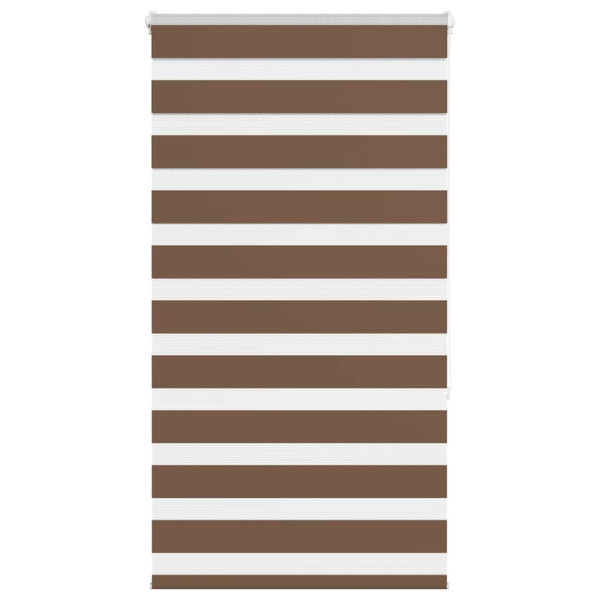 Estor cebra marrón 70x150 cm tejido ancho 65.9 cm poliéster D
