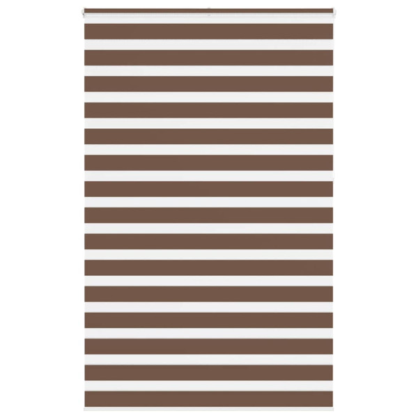 Estor cebra marrón 140x230 cm tejido ancho 135.9 cm poliéster D