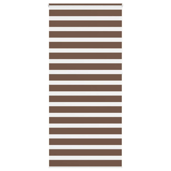 Estor cebra marrón 95x230 cm tejido ancho 90.9 cm poliéster D