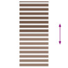 Estor cebra marrón 110x200 cm tejido ancho 105.9 cm poliéster 5