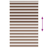 Estor cebra marrón 140x200 cm tejido ancho 135.9 cm poliéster 5