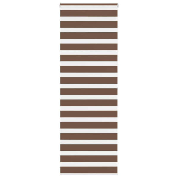 Estor cebra marrón 70x200 cm tejido ancho 65.9 cm poliéster D
