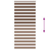 Estor cebra marrón 105x230 cm tejido ancho 100.9 cm poliéster 5