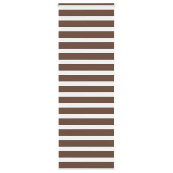 Estor cebra marrón 75x230 cm tejido ancho 70.9 cm poliéster D