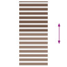 Estor cebra marrón 100x200 cm tejido ancho 95.9 cm poliéster 5