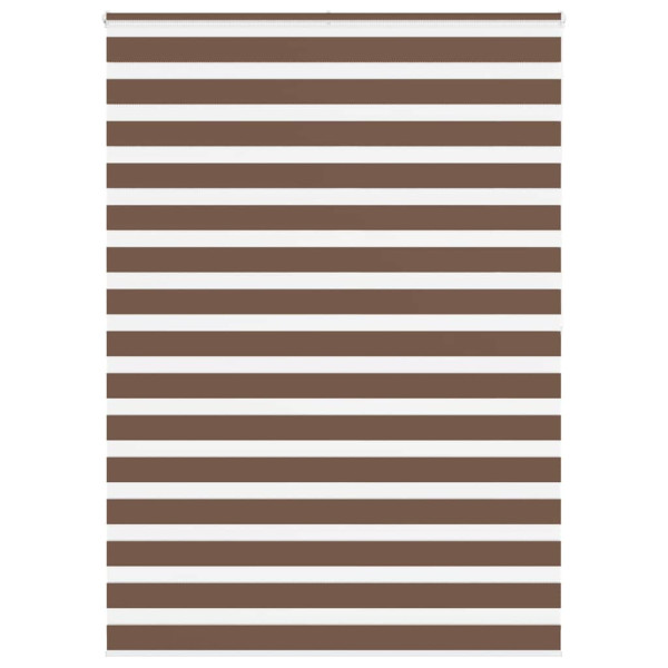 Estor cebra marrón 165x200 cm tejido ancho 160.9 cm poliéster D