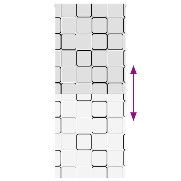 Estor enrollable para ducha tela 100x240 cm ancho 96 cm M 5