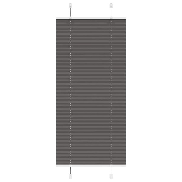 Estor Plisado negro 55x100 cm Tela Ancho 54.4 cm Poliéster D