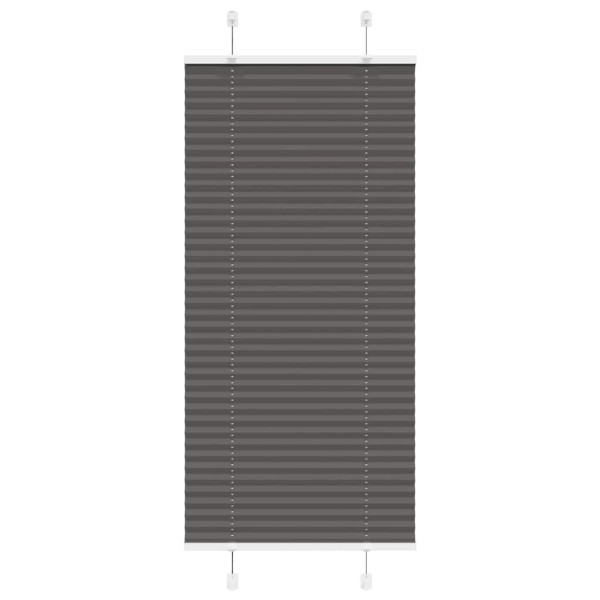 Estor Plisado negro 55x150 cm Tela Ancho 54.4 cm Poliéster D