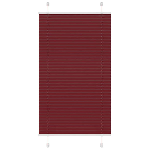 Estor Plisado rojo burdeos 80x100 cm Tela Ancho 79.4 cm D