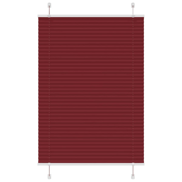 Estor Plisado rojo burdeos 100x150 cm Tela Ancho 99.4 cm D