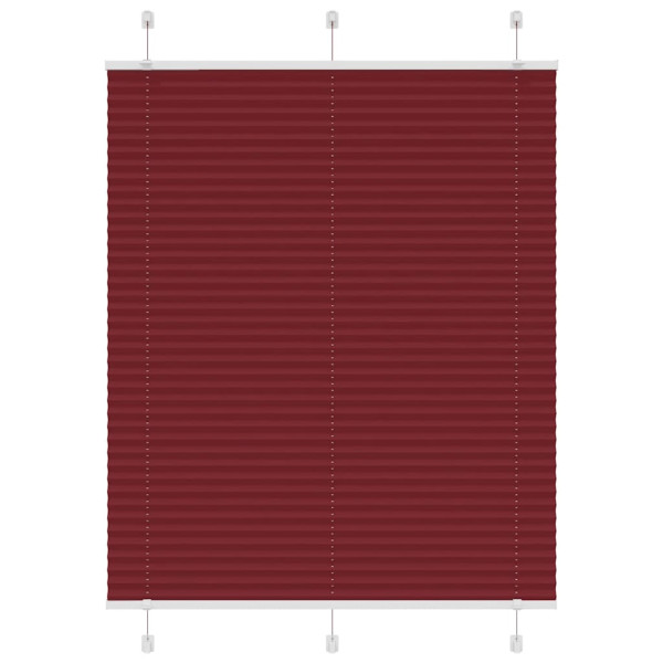 Estor Plisado rojo burdeos 80x150 cm Tela Ancho 109.4 cm D