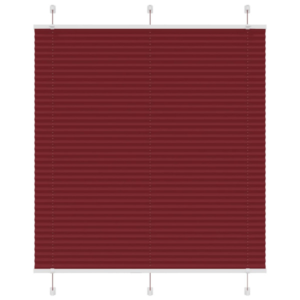 Estor Plisado rojo burdeos 120x100 cm Tela Ancho 119.4 cm D