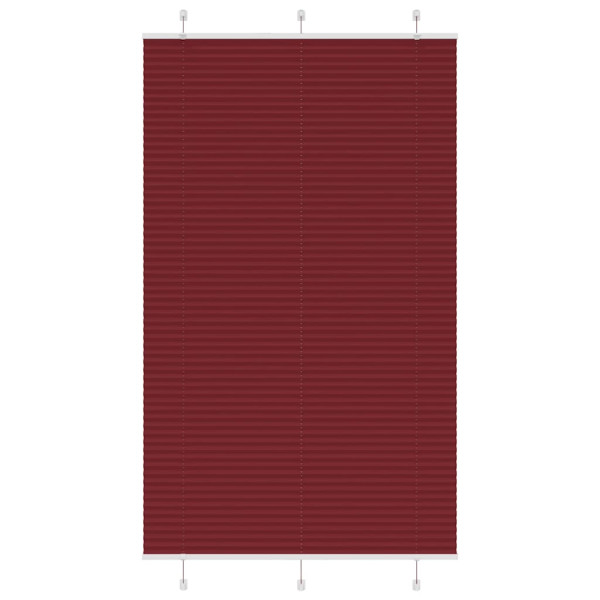 Estor Plisado rojo burdeos 120x200 cm Tela Ancho 119.4 cm D