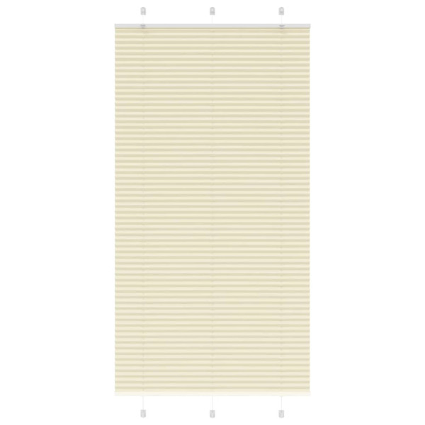 Estor Plisado crema 105x200 cm Tela Ancho 104.4 cm Poliéster D
