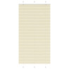 Creme Plissada Cega 105x200 cm Largura Tecido 104.4cm Poliéster 1