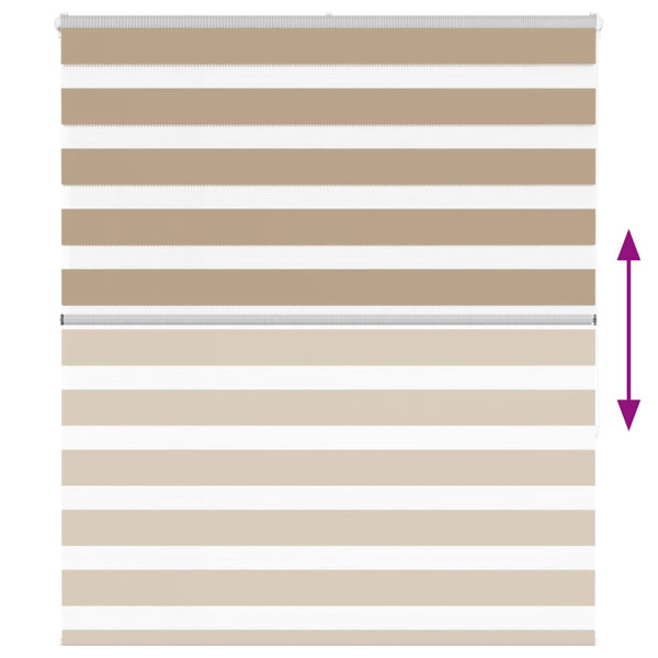 Cortina de zebra 130x150 cm largura do tecido 125.9cm poliéster M 5