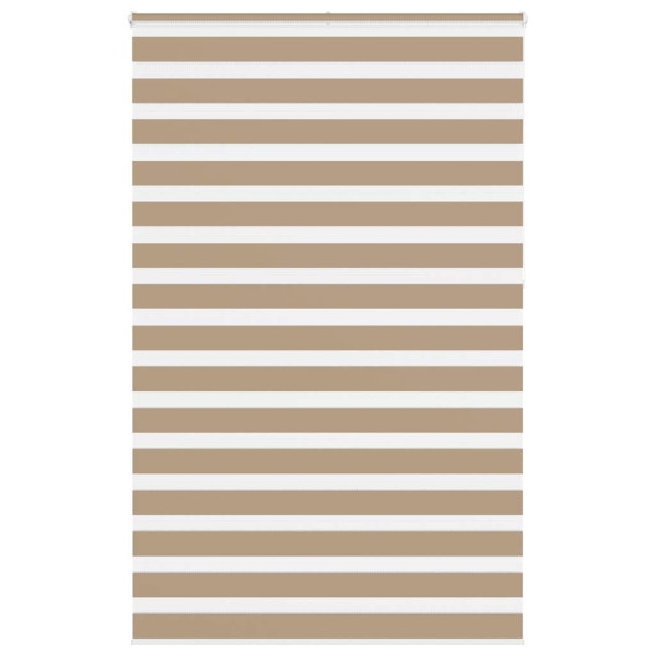 Estor cebra marrón arena tejido ancho 140.9 cm poliéster D